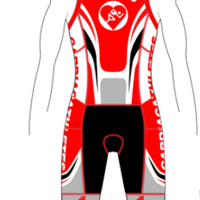 APEX Tri Suit Black/Red (comes with Pockets)