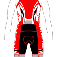 APEX Tri Suit Black/Red (comes with Pockets)