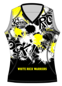 Womens Apex Run Singlet Black/Yellow