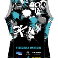 Womens Apex Run Singlet Blue