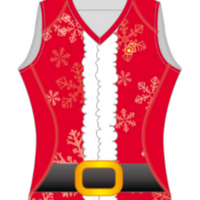 Womens Apex Run Singlet Santa