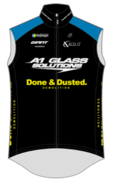 Performance Wind Vest Black/Blue